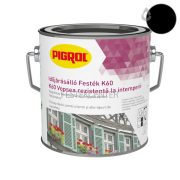 Pigrol K60 Időjárásálló festék - fekete - 2,5 l
