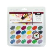   Royal & Langnickel Gombos gyöngyházfényű akvarell festőkészlet ecsettel, akvarelltömbbel - 24 szín