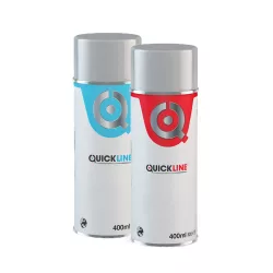   Autófesték - Töltött spray színkód alapján - metál színek + Quickline QC-7500 2K lakk - 2 x 400 ml