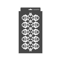 Stencil 14 x 30 cm - Magyar 02 - kicsi