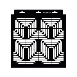 Stencil 29 x 27 cm - Illúzió 04 - 1