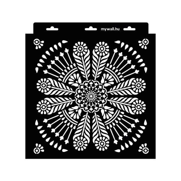 Stencil 28 x 28 cm - Indián mandala