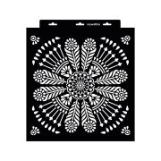 Stencil 35 x 35 cm - Indián mandala - nagy