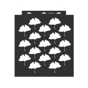 Stencil 34 x 36 cm - Ginkgo 02 - nagy