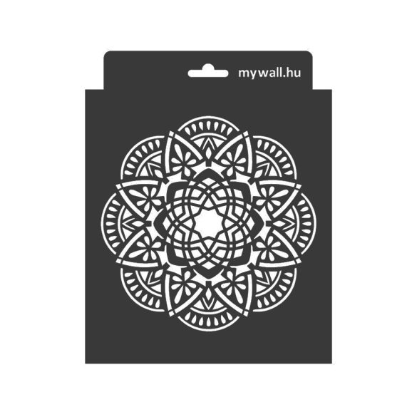 Stencil 16 x 16 cm - Mandala 13 - mini