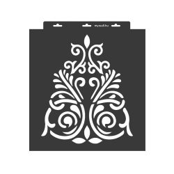 Stencil 30 x 36 cm - India - nagy