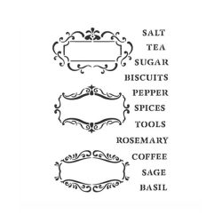 Stencil G méret 21 x 29,7 cm - Kitchen tag