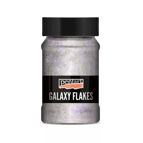 PentArt Galaxy Flakes - hold fehér - 100 ml