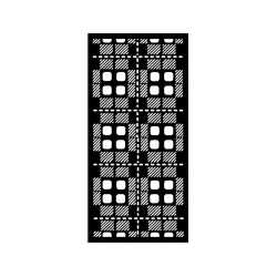  Vastag stencil 12 x 25 cm - Gear up for Christmas fabric pattern