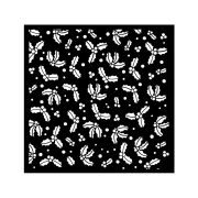   Vastag stencil - Classic Chrismas gooseberry pattern - 18 x 18 cm